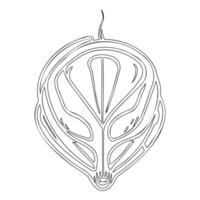 Alien outline illustration sketch vector
