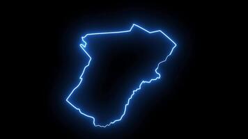 map of the royal front in Virginia with a blue glowing neon effect video