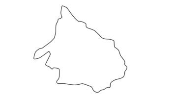 outline map of Mokhotlong in Lesotho video