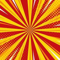 Orange and red abstract background. Comic sunburst effect background with halftone. Suitable for templates, sales banners, events, ads, web, pages, and others vector