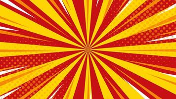 Orange and red abstract background. Comic sunburst effect background with halftone. Suitable for templates, sales banners, events, ads, web, pages, and others vector