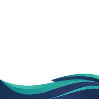 Abstract Modern Curved Footer vector