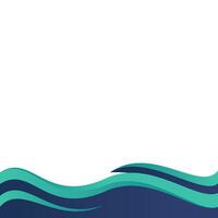 Abstract Modern Curved Footer vector
