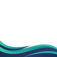 Abstract Modern Curved Footer vector