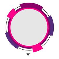 Circle Tech Infographic vector