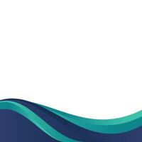 Abstract Modern Curved Footer vector