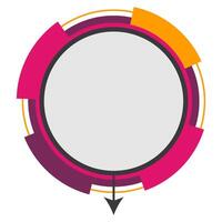 Circle Tech Infographic vector