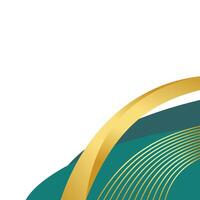 Golden Wavy Line Corner vector