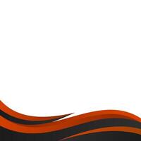 Abstract Modern Curved Footer vector