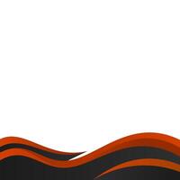 Abstract Modern Curved Footer vector