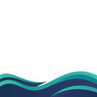 Abstract Modern Curved Footer vector