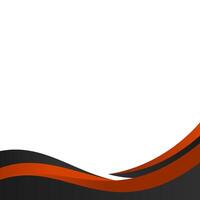 Abstract Modern Curved Footer vector