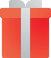 GIFT BOX ICON FLAT GRADIENT COLOR vector