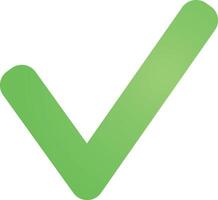 accept approve check mark correct done ok Icon, , flat, gradient, color, illustration, art for design, ui, web, interface vector