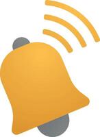 Notification bell alarm Icon, , flat, gradient, color, illustration, art for design, ui, web, interface vector
