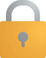 lock padlock Icon, , flat, gradient, color, illustration, art for design, ui, web, interface vector
