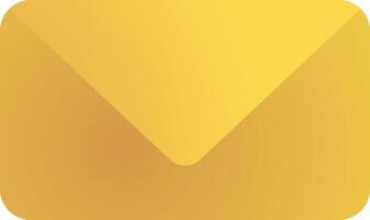 Envelope email icon in , flat gradient style color, illustration, art for design, ui, web, interface vector