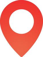 location maps Icon in flat gradient style color, illustration, art for design, ui, web, interface vector