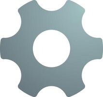 Settings gear Icon, , flat, gradient, color, illustration, art vector