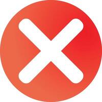 cancel, close, delete, not, not allowed, not permitted, stop, Icon, , flat, gradient, color, illustration, art for design, ui, web, interface vector