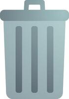 Trash bin recycle rubbish Icon, , flat, gradient, color, illustration, art for design, ui, web, interface vector