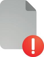 File Dokument Icon in , flat gradient style color, illustration, art for design, ui, web, interface vector