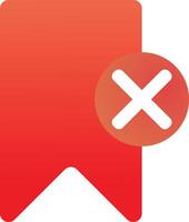 Save Bookmark Icon in , flat gradient style color, illustration, art for design, ui, web, interface vector
