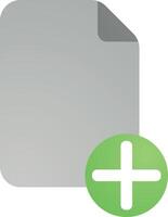 File Dokument Icon in , flat gradient style color, illustration, art for design, ui, web, interface vector