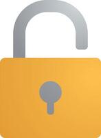 lock padlock Icon, , flat, gradient, color, illustration, art for design, ui, web, interface vector