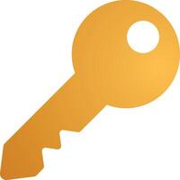 Key Icon, , flat, gradient, color, illustration, art vector