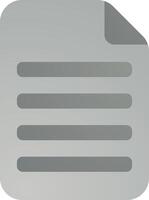 File Dokument Icon in flat gradient style color, illustration, art for design, ui, web, interface vector
