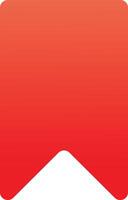 Save Bookmark Icon in flat gradient style color, illustration, art for design, ui, web, interface vector
