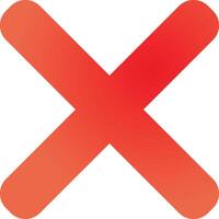 cancel, close, delete, not, not allowed, not permitted, stop, Icon, , flat, gradient, color, illustration, art for design, ui, web, interface vector