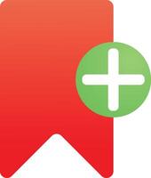 Save Bookmark Icon in , flat gradient style color, illustration, art for design, ui, web, interface vector
