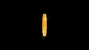 Golden Coin with Sparkle Effect video