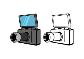 Digital Camera Design Illustration vector
