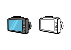 Digital Camera Design Illustration vector