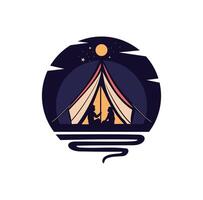 Camping Logo Design Illustration vector