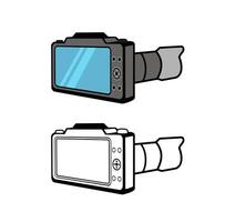 Digital Camera Design Illustration vector