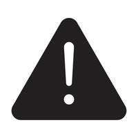 warning sign icon on white background vector