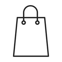 shopping icon on white background vector