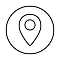 location icon on white background vector