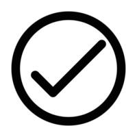 Check box icon on white background vector
