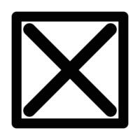 Check box icon on white background vector