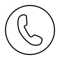 phone icon on white background vector