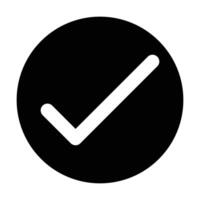 Check box icon on white background vector