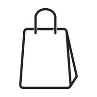 shopping icon on white background vector