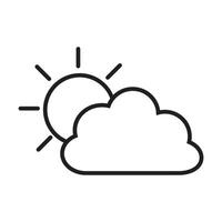 sunrise icon on white background vector