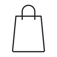 shopping icon on white background vector