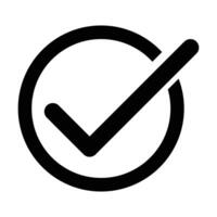 Check box icon on white background vector